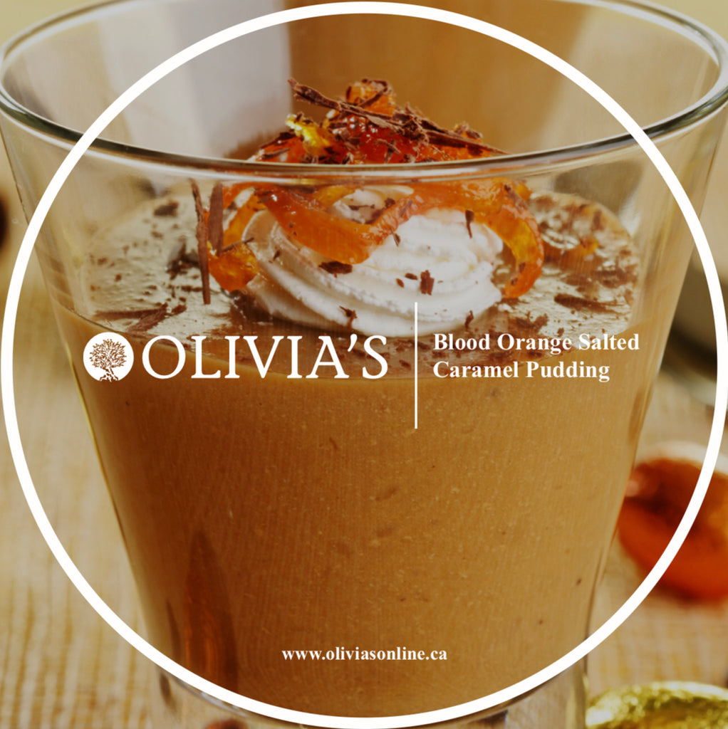 Blood Orange Salted Caramel Pudding