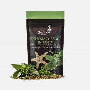 Organic Rosemary Sage Infused Sea Salt