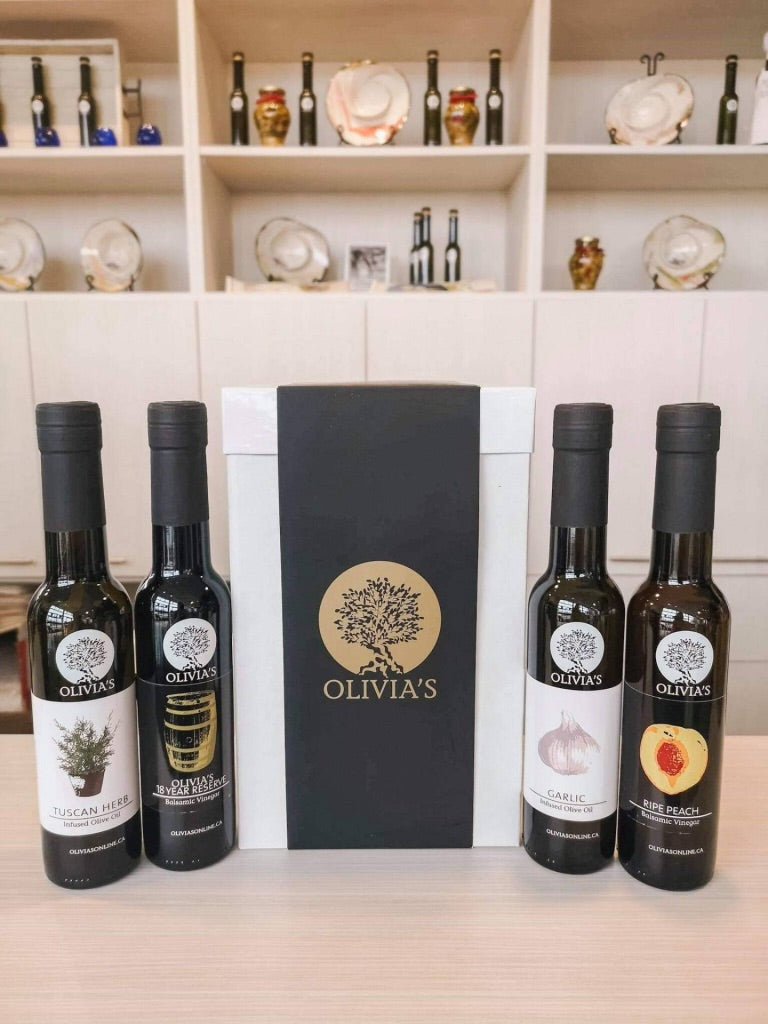 Deluxe Oil & Vinegar 4-Piece Box