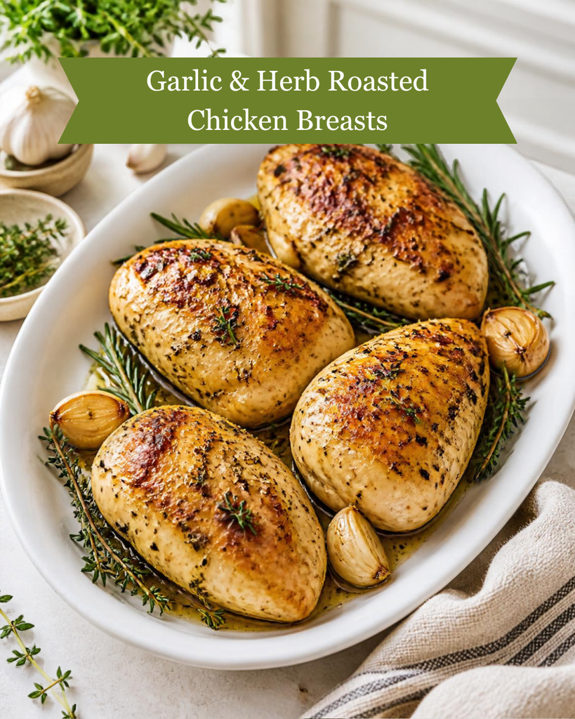 Garlic & Herb Roasted Chicken Breasts