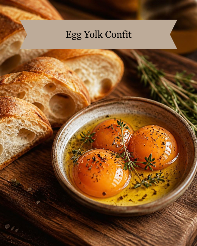 Egg Yolk Confit with Fresh Thyme