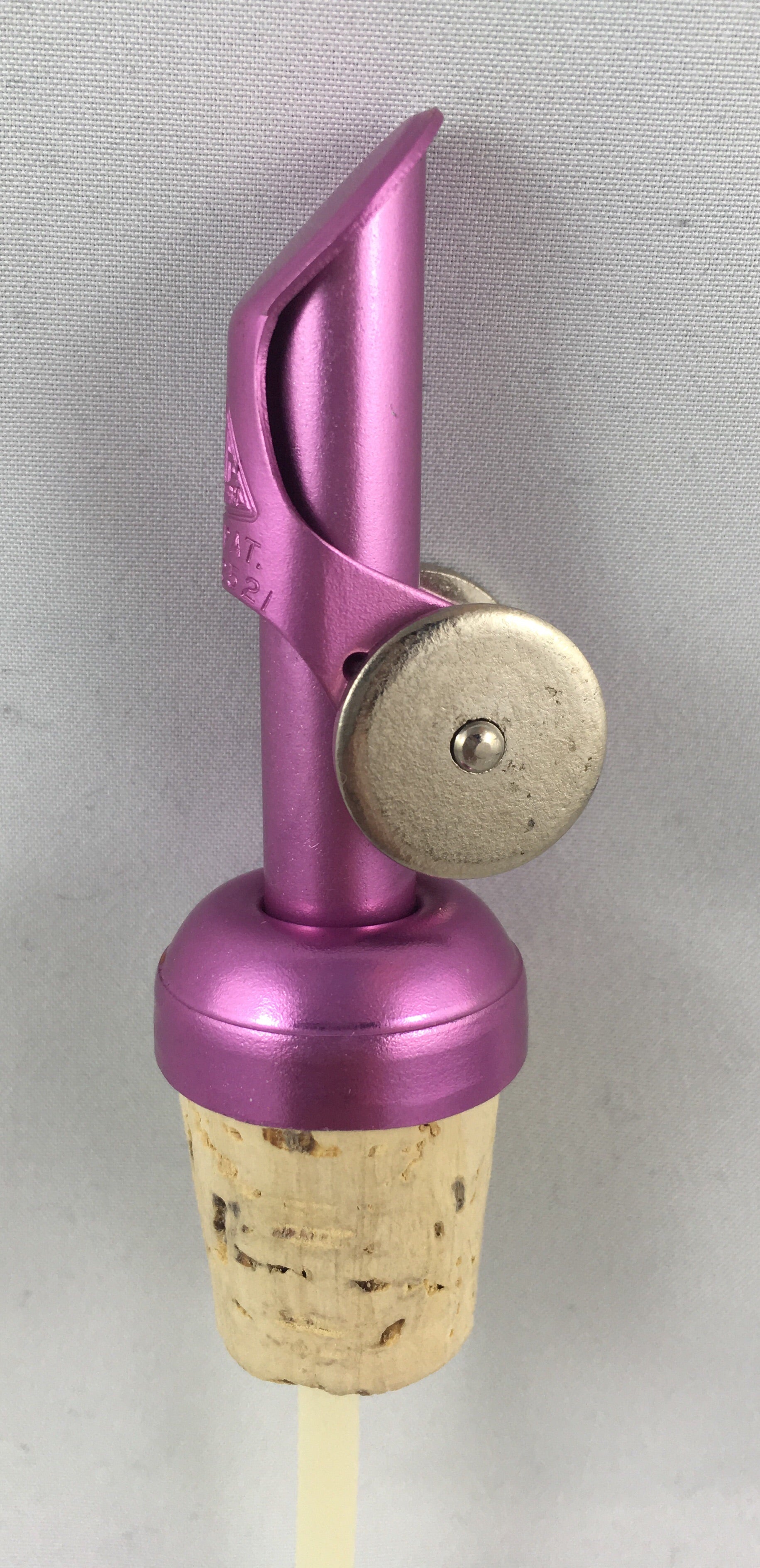 Self Closing Pour Spout - Pink - Cork